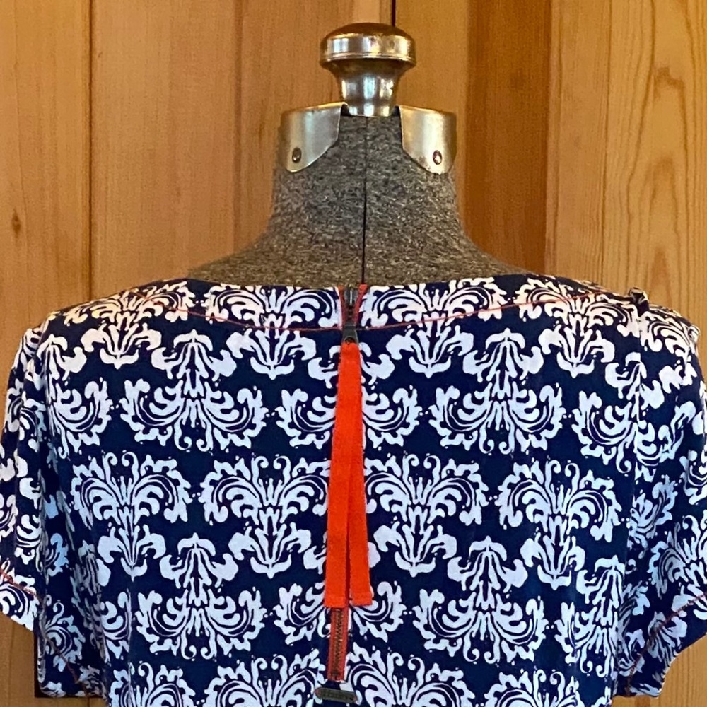 HATLEY Dress with Contrast Zipper
